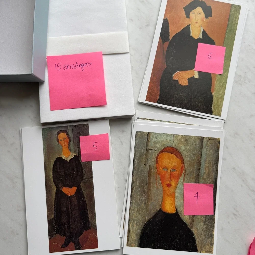 Famous Artist Notecard Bundle Partial‎ Sets Modigliani, Hardy & Grant Art